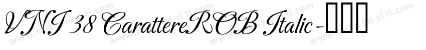 VNI 38 CarattereROB Italic字体转换